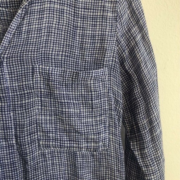 Cloth & Stone Popover Shirt Blue White Pockets XS - Picture 2 of 8